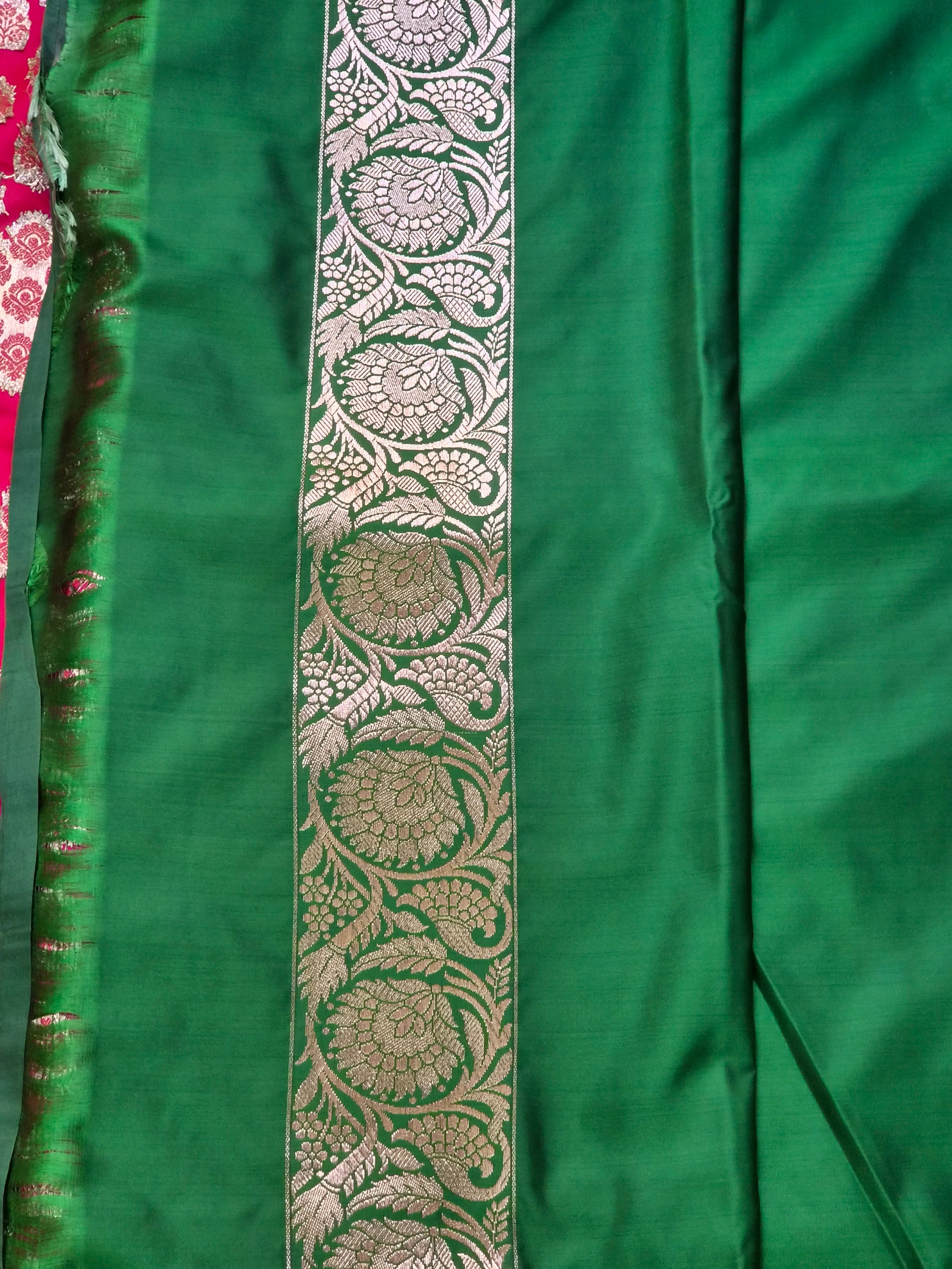Katan Silk Banarasi Saree with Gold Zari Weave