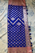 Katan Silk Banarasi Saree with Gold Zari Weave